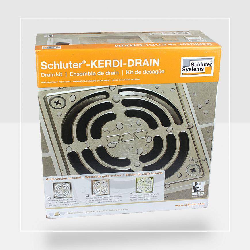 Shower Floor Drain Kit,Compatible with Schluter Systems kerdi Shower Drain,Shower  Drain Cover Kit with 4 Inch Stainless Steel Drain Grate,ABS 2 Inch  Flange(Chrome) - Yahoo Shopping